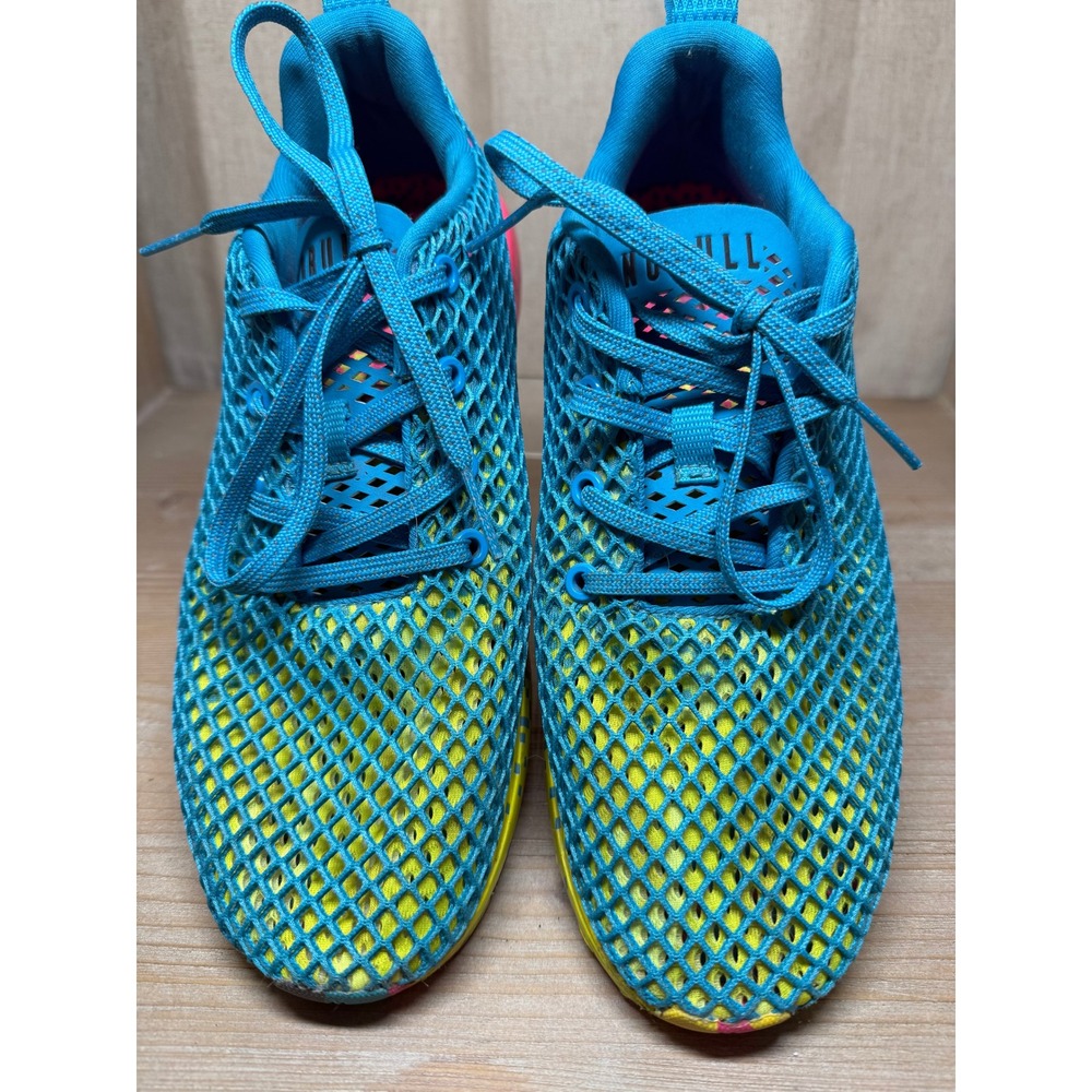 NOBULL Mesh Runner‎ Mens 8 Electric Blue Pink Yellow Training Shoes Sneakers